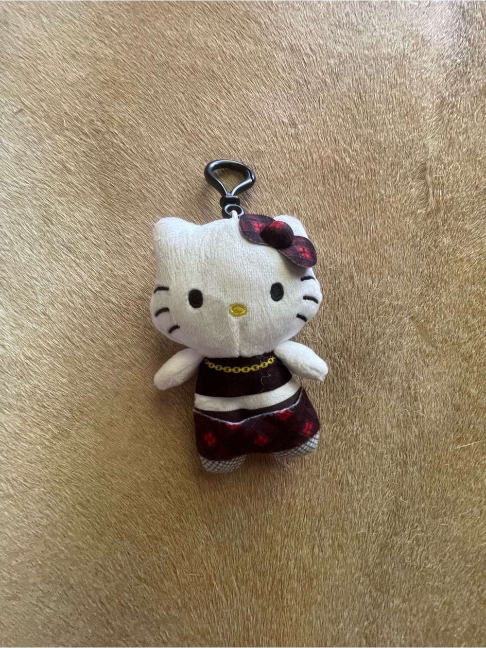 Hello Kitty Punk Plush Keychain